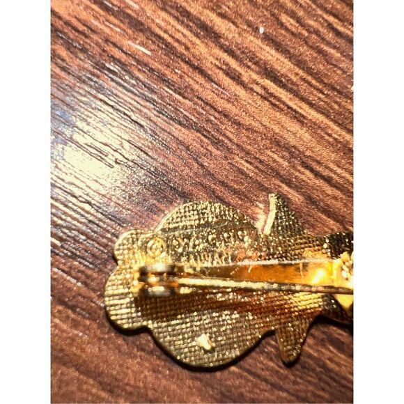 Blonde Angel Christmas Pin Brooch-GGC 1974-Beehive Hair Wings Lapel-EUC - Picture 5 of 5